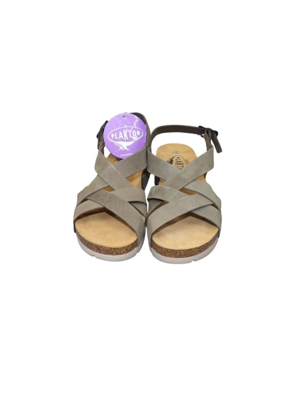 Plakton Women’s Memory Cushion Sandals Size 6 EU 37 Olive Green Ankle - Picture 3 of 9